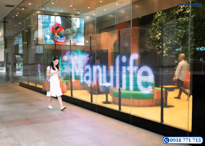 màn hình led trong suốt