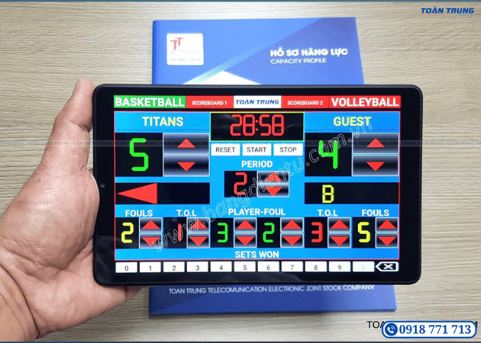 bảng led thi đấu thể thao