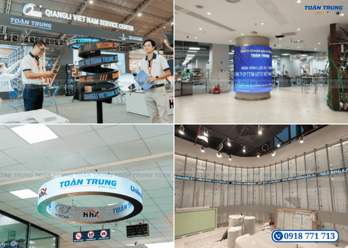 màn hình led uốn cong