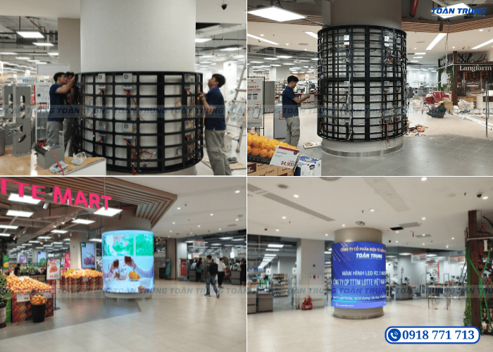 sản xuất màn hình led uốn cong