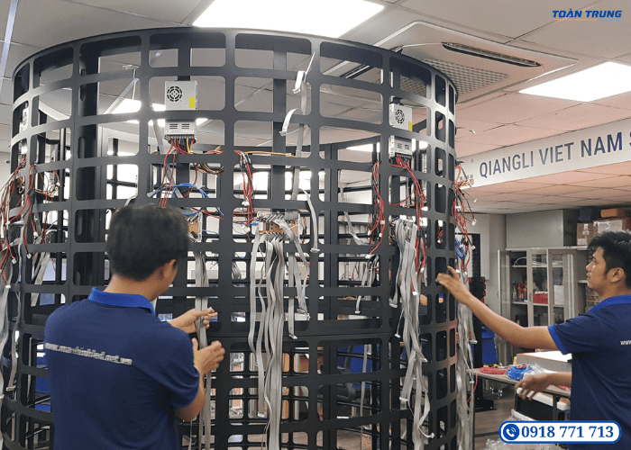 đơn vị thi công màn hình led cong uy tín