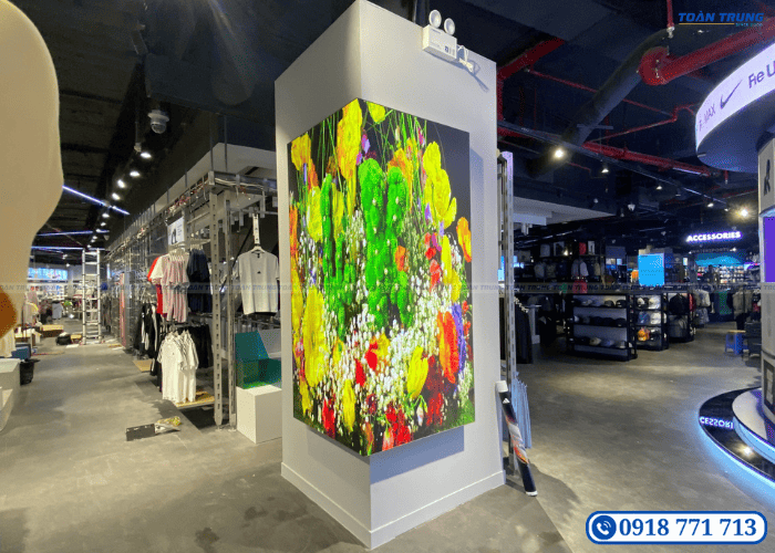 lắp đặt màn hình led thời trang
