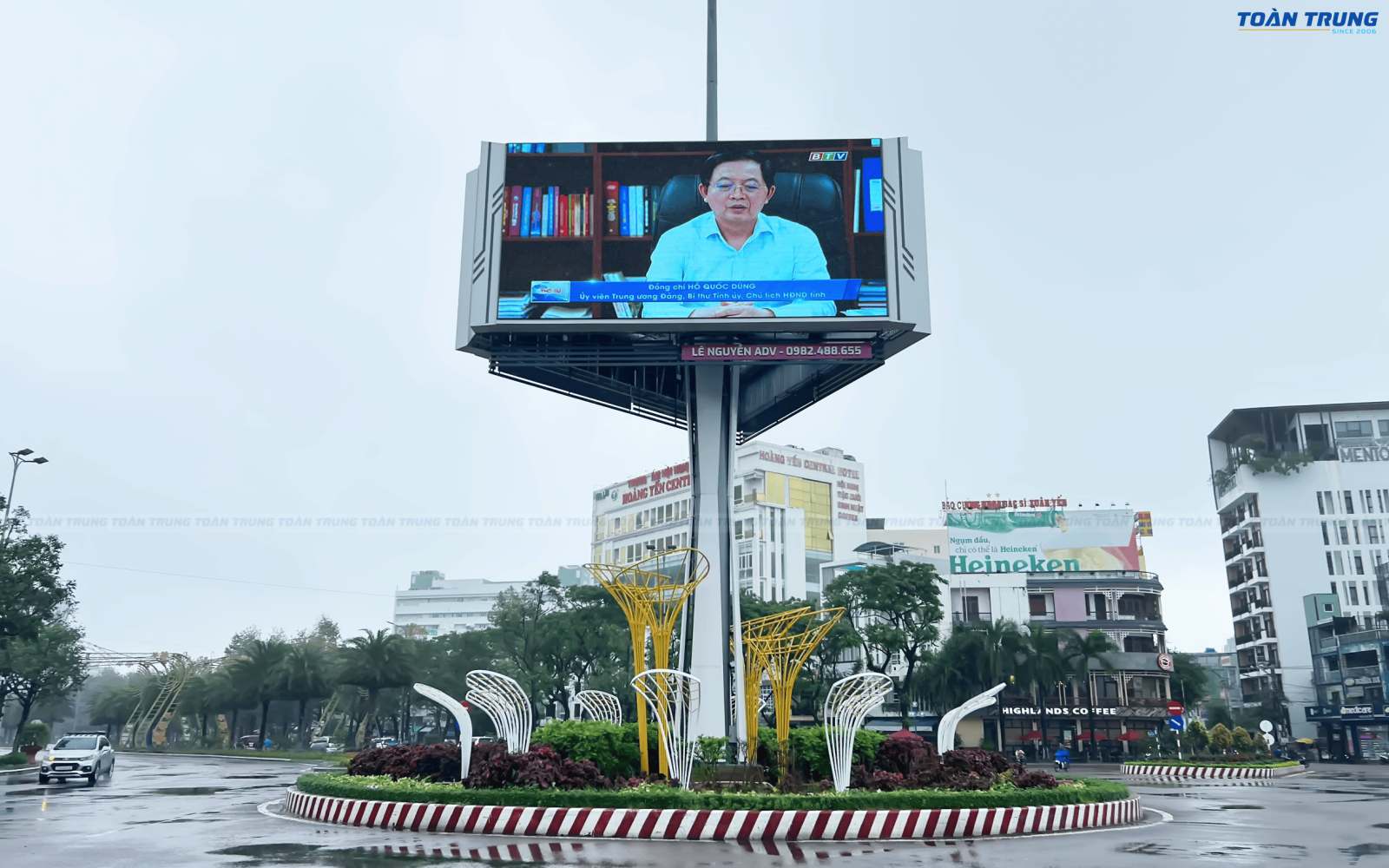 lắp đặt màn hình led ngoài trời