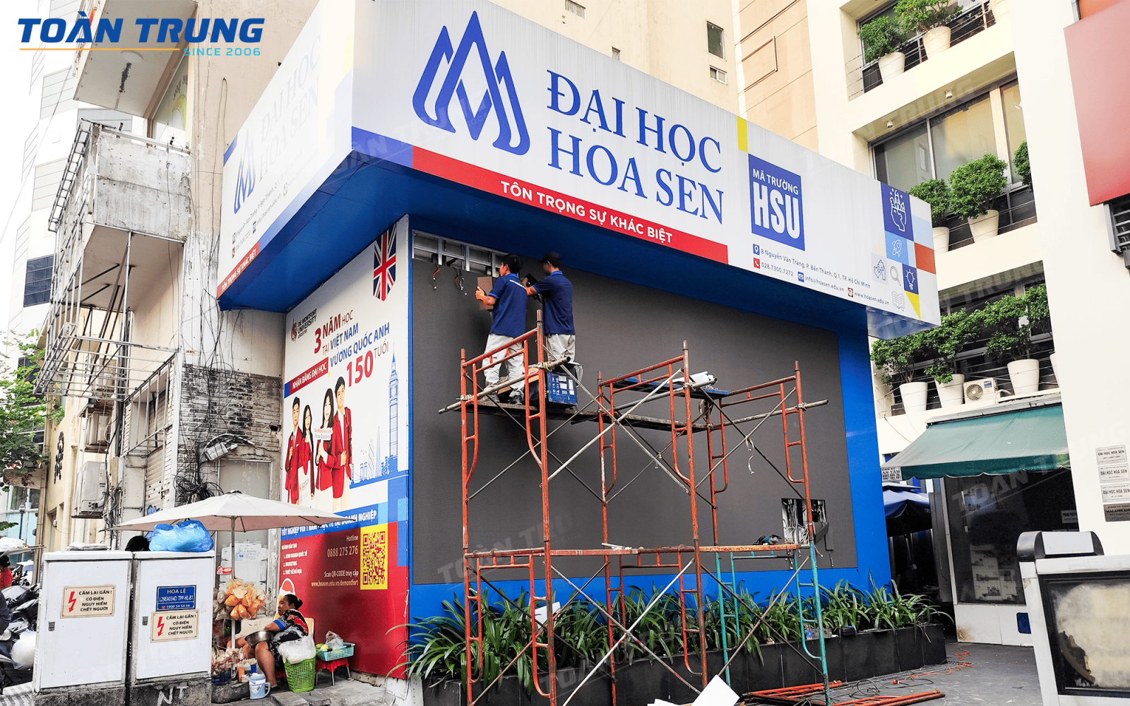 lắp đặt màn hình LED 