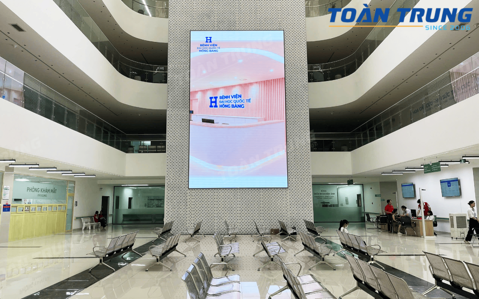 lắp đặt màn hình LED trong nhà