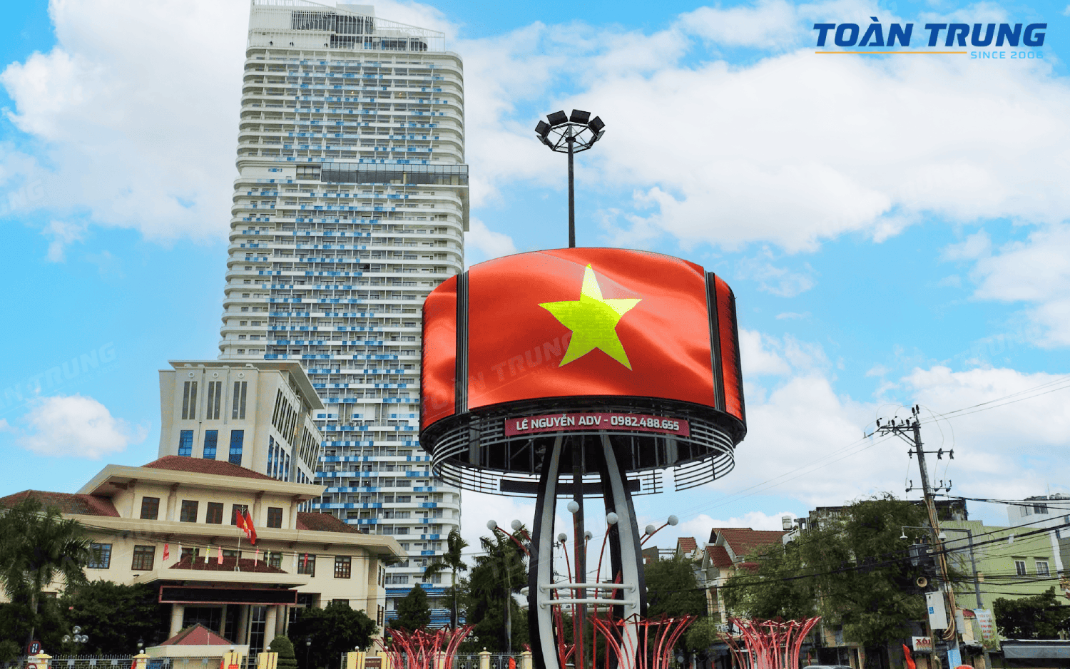 Màn hình LED P5 ngoài trời tại Kiên Giang