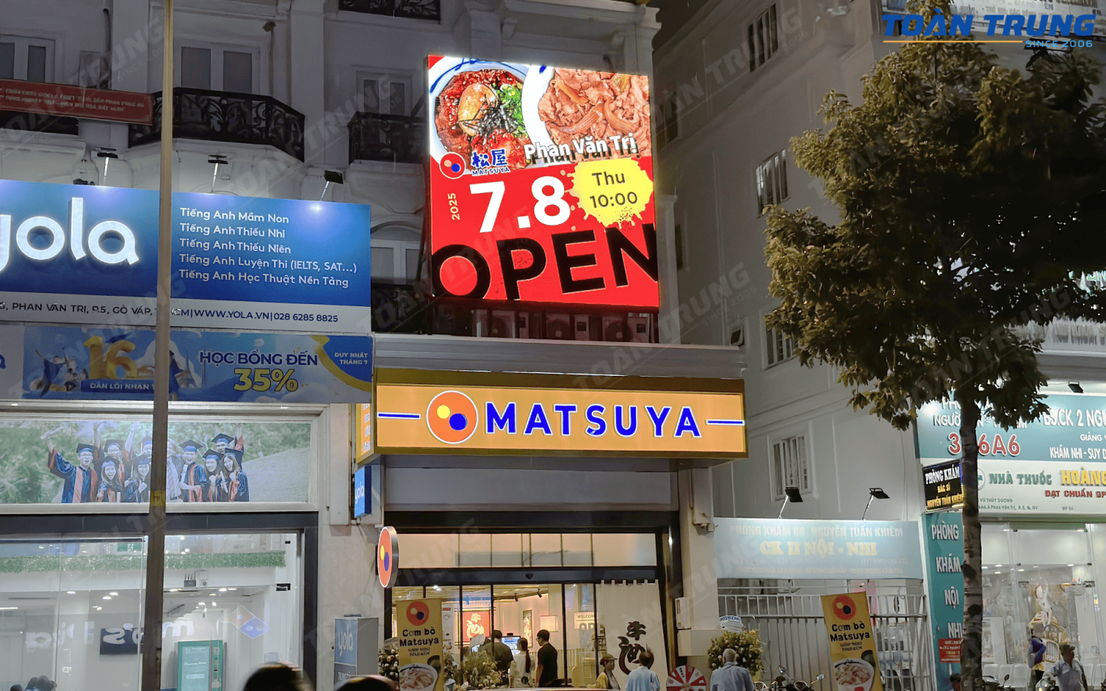 lắp đặt màn hình led ngoài trời