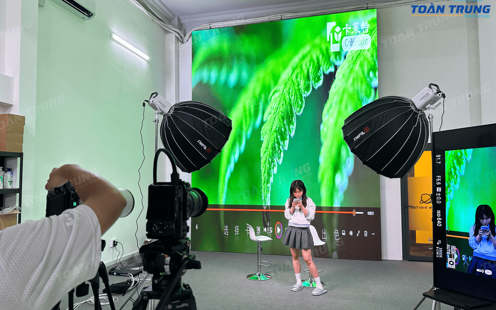 màn hình LED cho phòng livestream