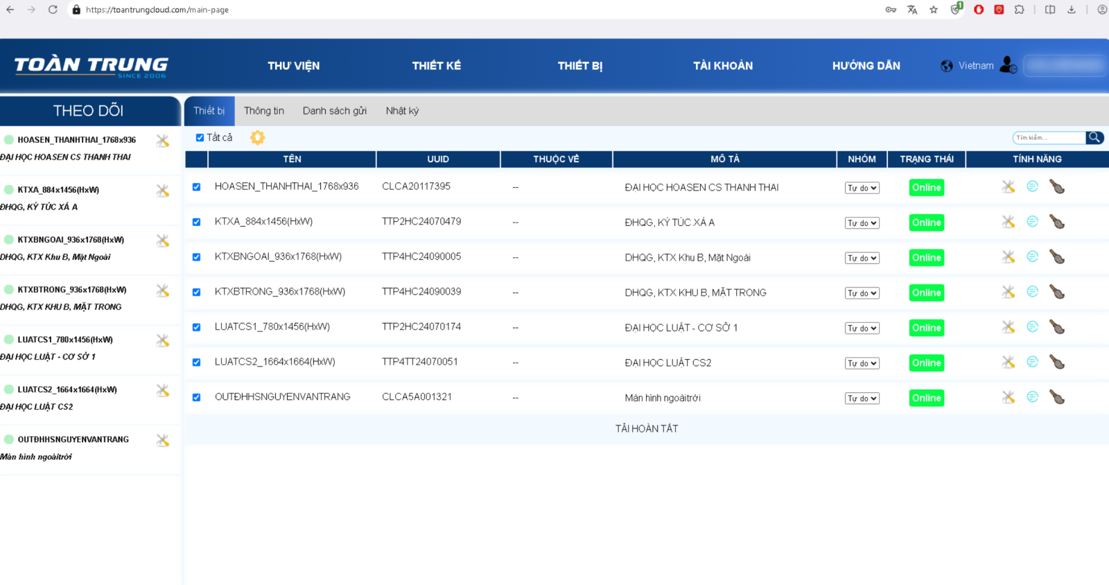 phần mềm quản lý màn hình tập trung 