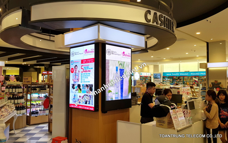 Màn hình led được sử dụng nhiều trong các trung tâm thương mại