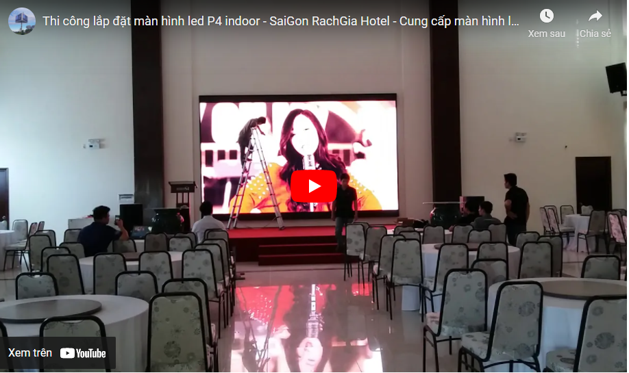 Video thi công màn hình LED nhà hàng tiệc cưới của Toàn Trung Telecom JSC