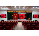 Lắp đặt màn hình LED P3 trong nhà tại Hội trường Trụ sở Công an Thành phố Thủ Dầu Một