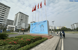 MÀN HÌNH LED P3 OUTDOOR - KÝ TÚC XÁ KHU B - ĐẠI HỌC QUỐC GIA TP.HCM
