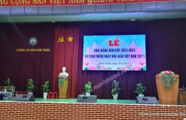 MÀN HÌNH LED TRƯỜNG CAO ĐẲNG BÌNH THUẬN
