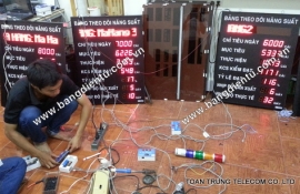 Bảng điện tử năng suất – Công ty May Sao Mai (Đồng Tháp)