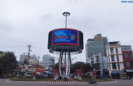 PANO MÀN HÌNH LED P5 OUTDOOR - VÒNG XOAY NGUYỄN HUỆ (QUY NHƠN)