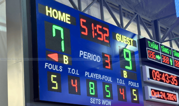 Bảng điểm điện tử thi đấu bóng rổ - Basketball Scoreboard 
