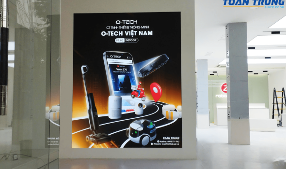 Màn hình LED P1.8 trong nhà tại Showroom OTECH Vietnam