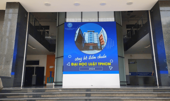 Màn hình LED P2.5 ngoài trời - Trường Đại học Luật CS 2 (TPHCM)