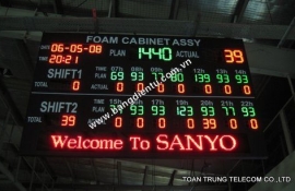 Bảng điện tử năng suất – Công ty Sanyo