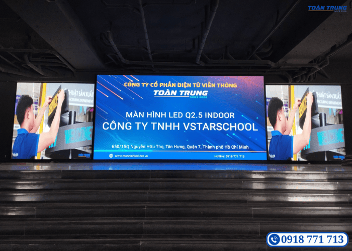 Màn hình LED Q2.R Indoor cho hội trường VSTARSCHOOL