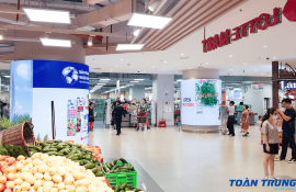 MÀN HÌNH LED UỐN CONG P2.5 - LOTTE LIỄU GIAI (HÀ NỘI)