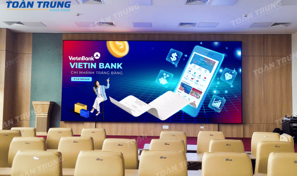 HỆ THỐNG MÀN HÌNH LED TẠI VIETINBANK - CN TRẢNG BÀNG (TÂY NINH) 